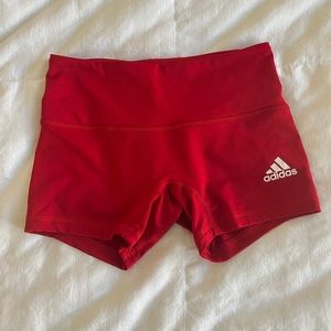 ❌SOLD❌ Adidas Red Spandex Shorts